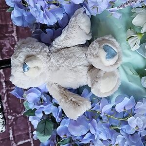 Demdaco White & Blue Soft Bear